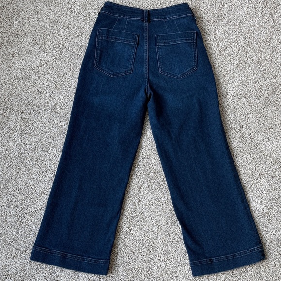 Pilcro Dark Blue Flare Jeans - Picture 8 of 9